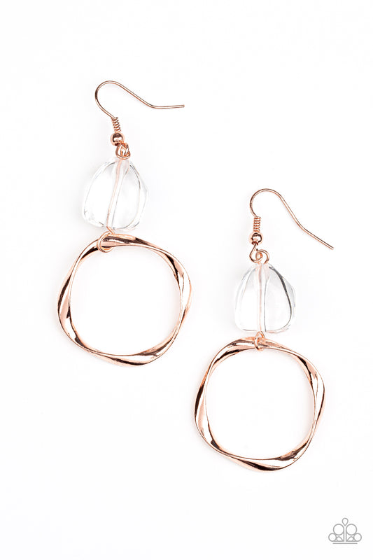 All Clear Copper Earrings