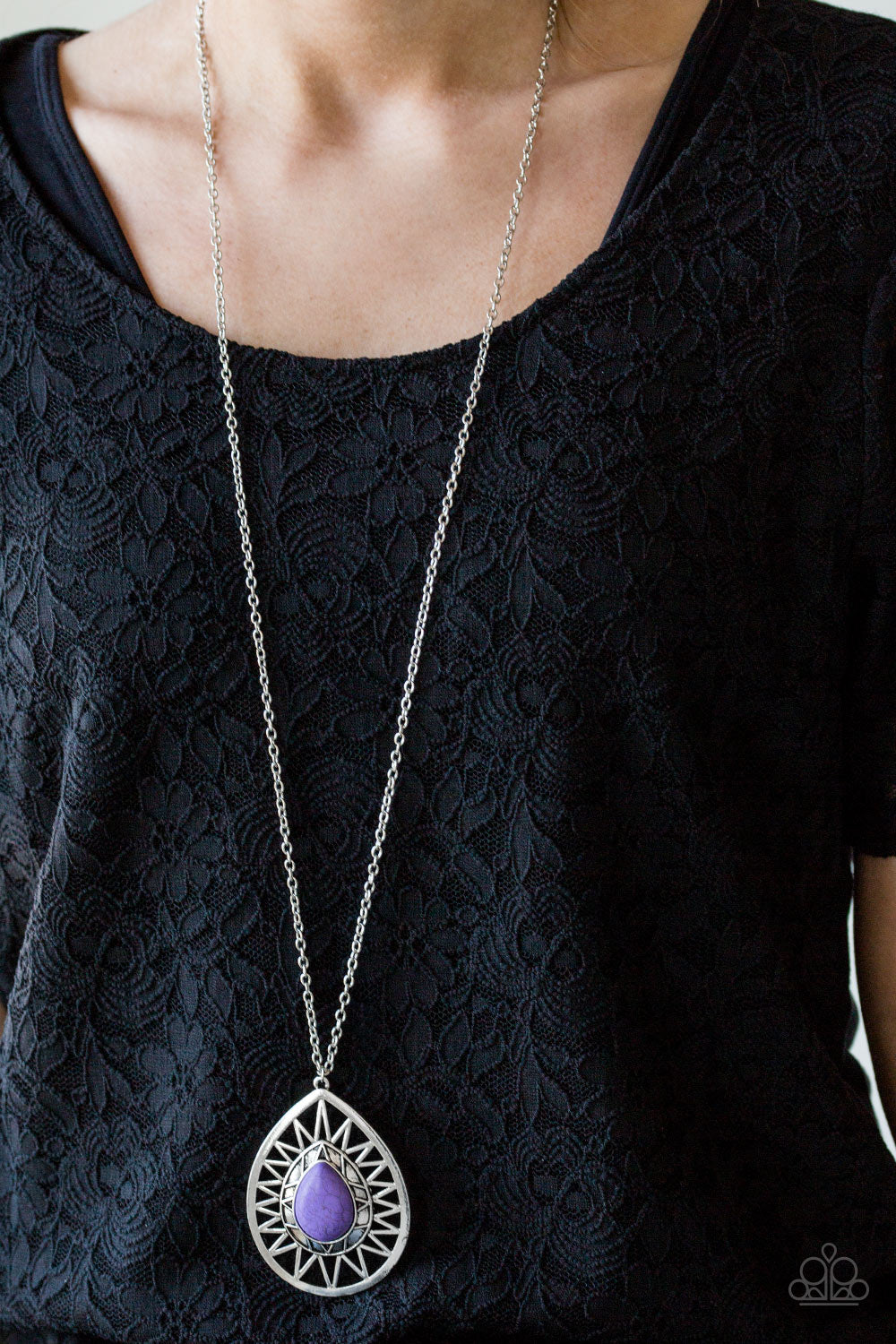 Summer Sunbeam purple necklace