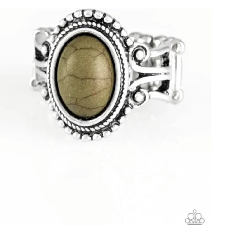 All The World’s A Stagecoach Green Ring