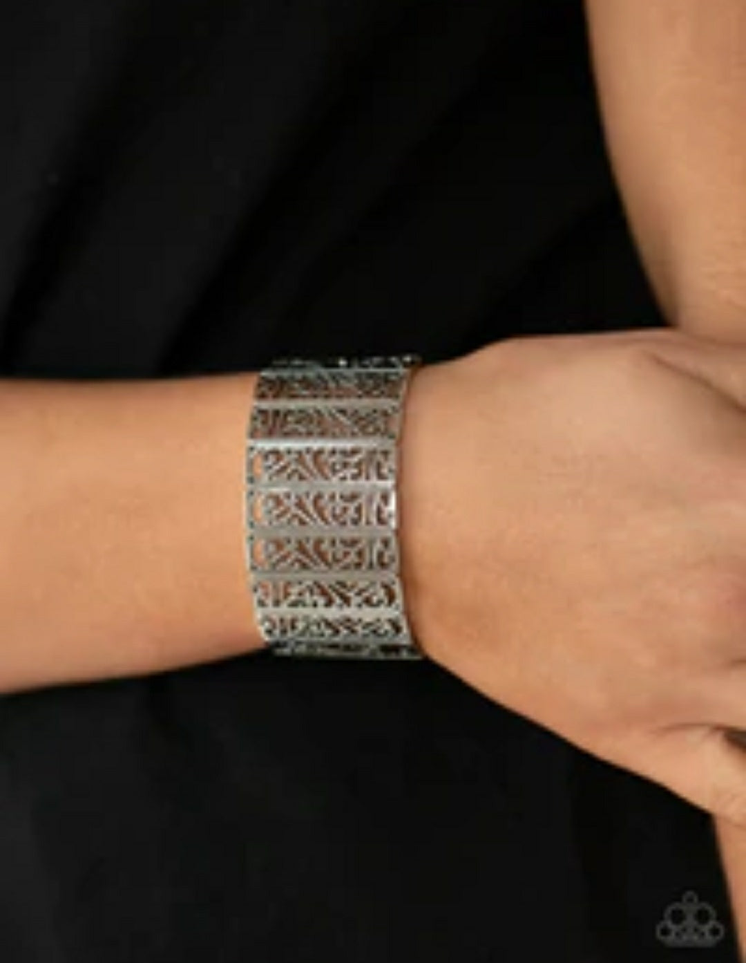 Ornate Orchards Silver Bracelet