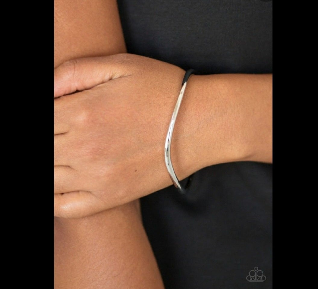Awesomely Asymmetrical Silver Bracelet