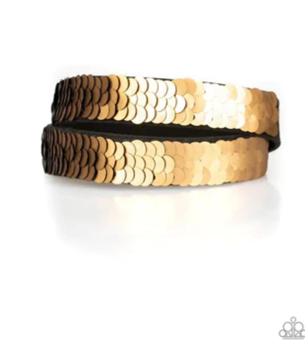 Under the Sequins Gold Bracelet