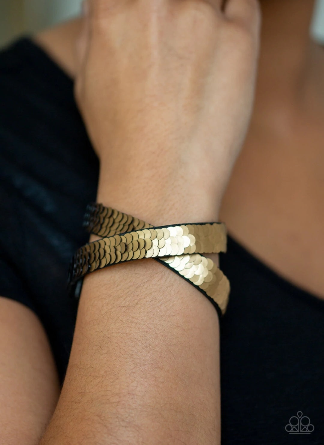 Under the Sequins Gold Bracelet
