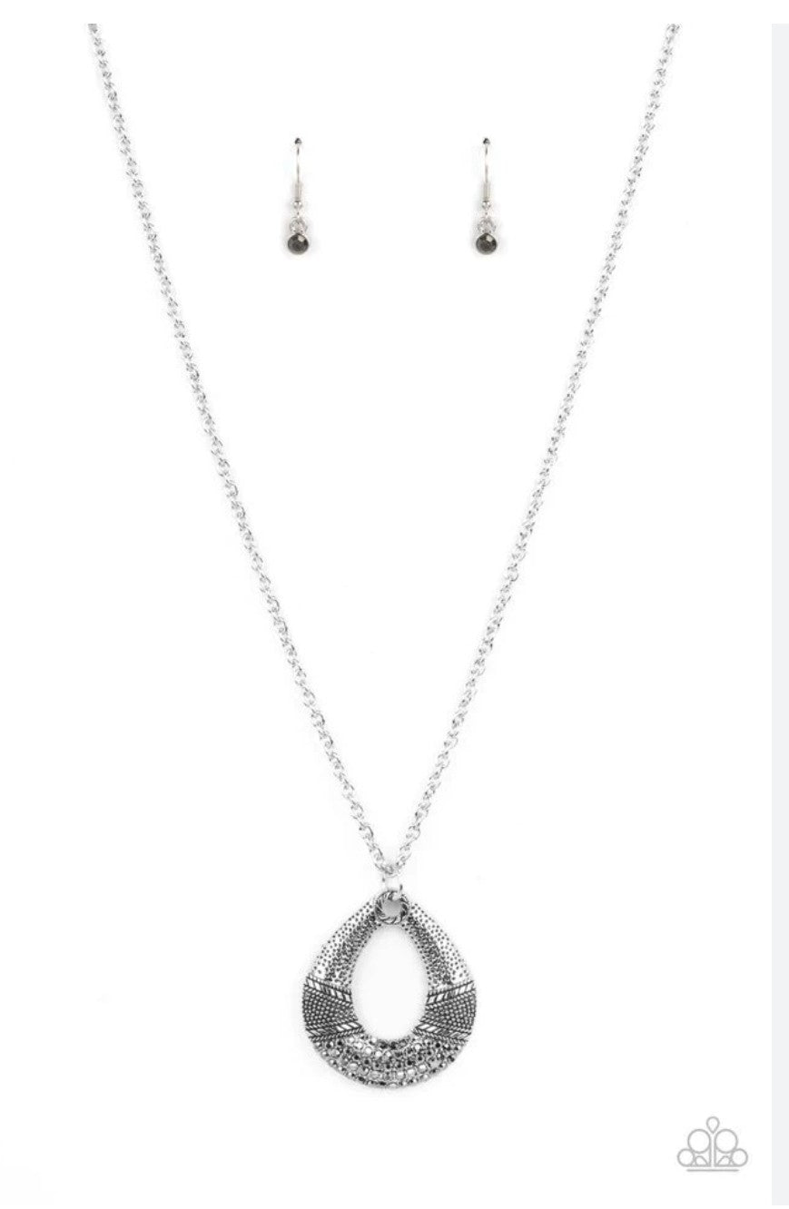 Silver Studded Necklace
