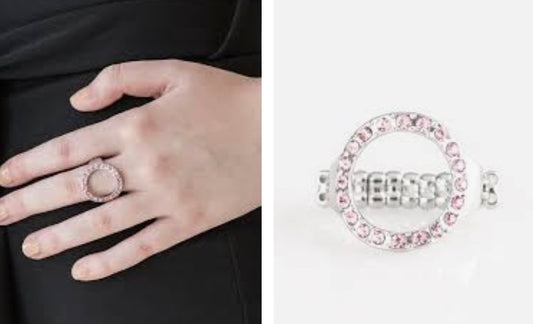 One Glam Band Pink Ring