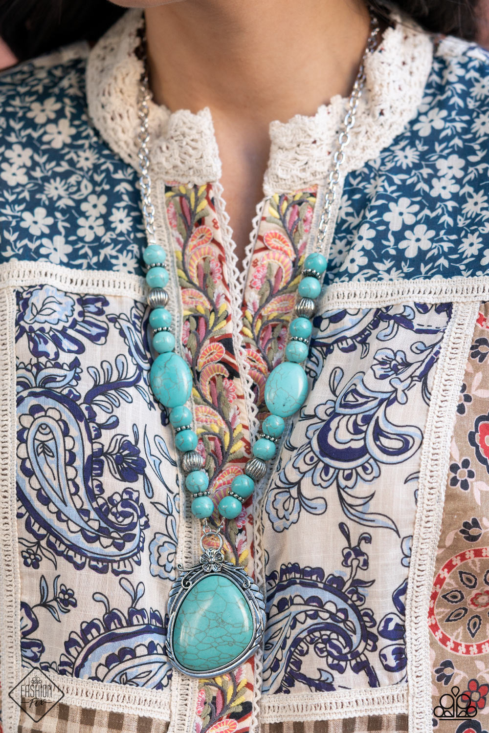Southwest Paradise Blue Necklace