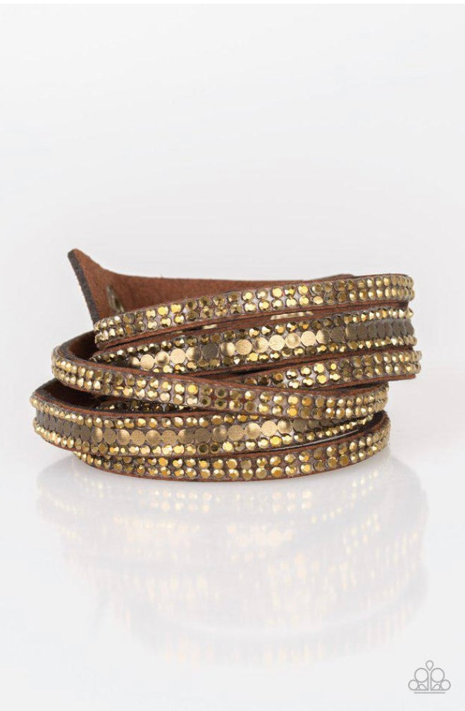 Rock Star Attitude Brass Bracelet