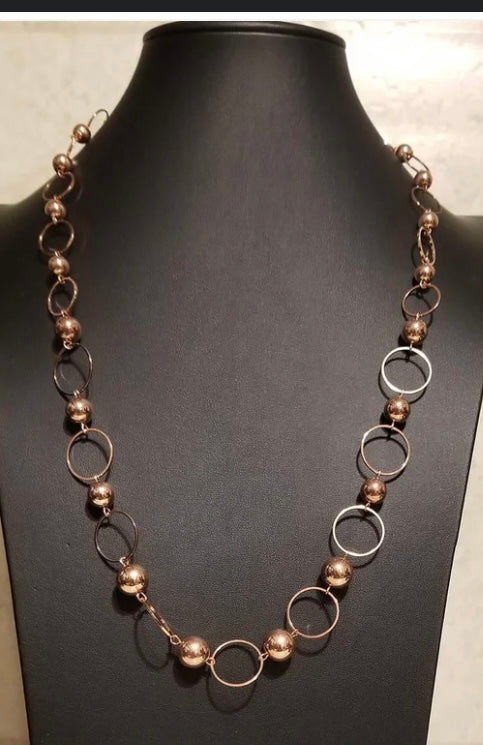 Metro Milestone Copper Necklace
