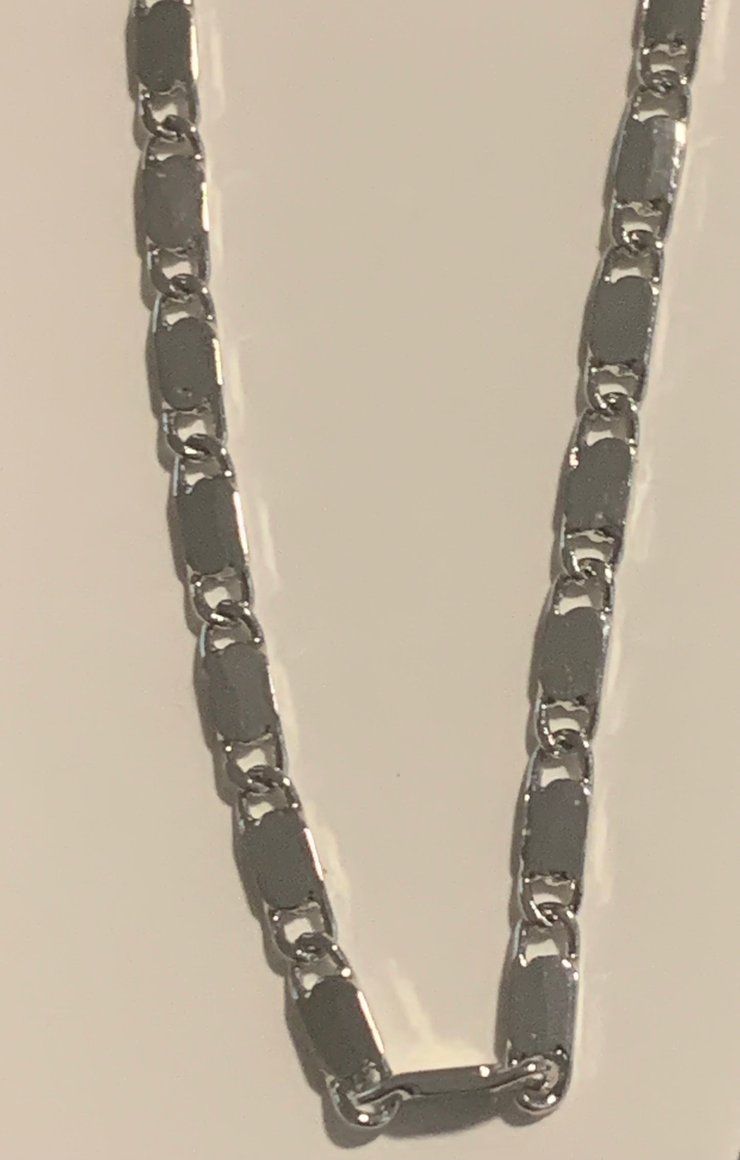 Silver link anklet