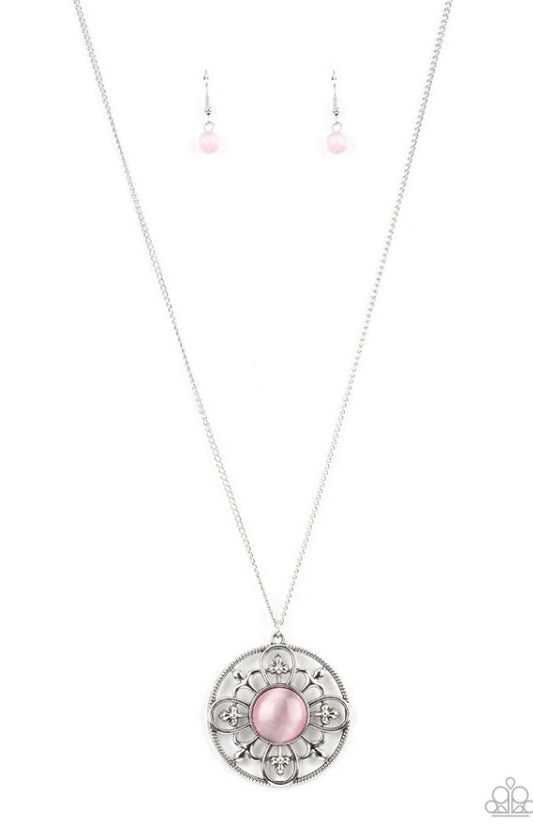 Celestial Compass Pink Necklace