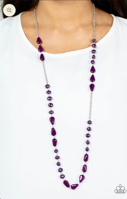 Juicy Gossip Purple Necklace