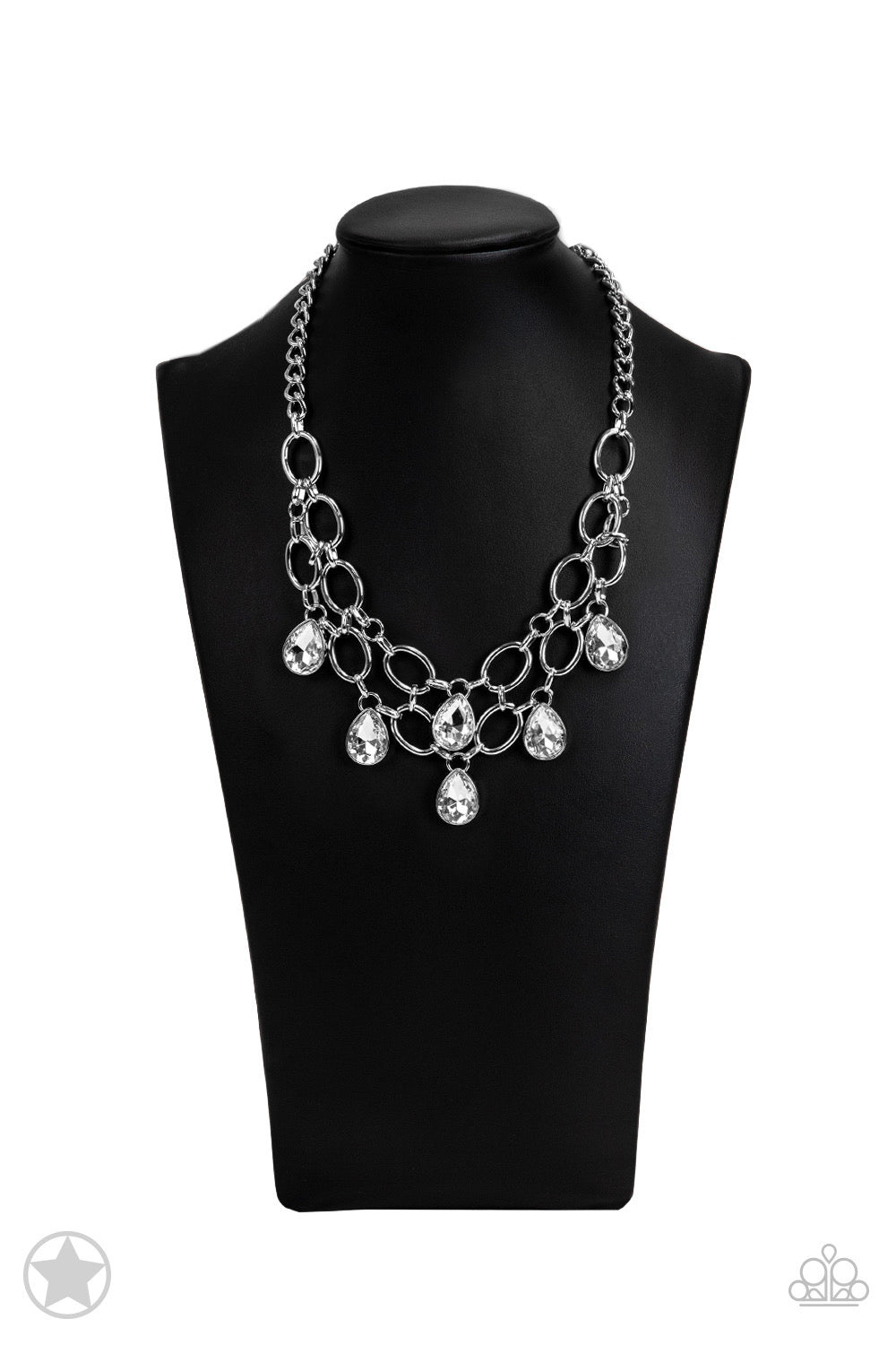 Show-Stopping Shimmer White Necklace