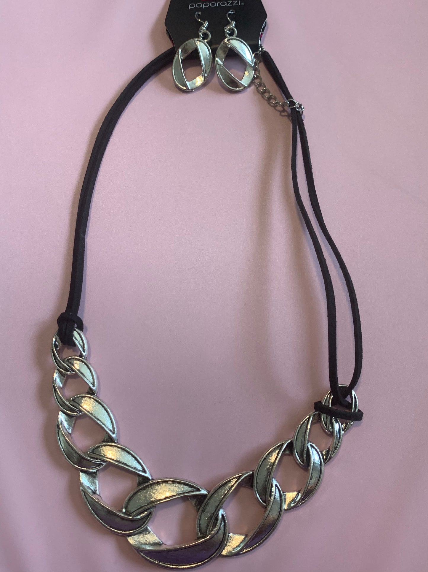 Large Silver Chain Necklace