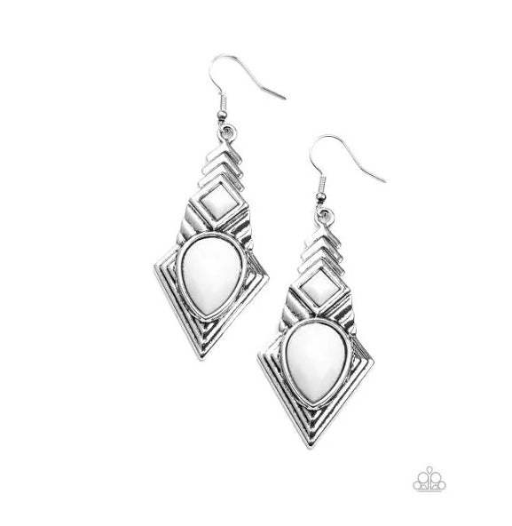Stylishly Sonoran White Earrings