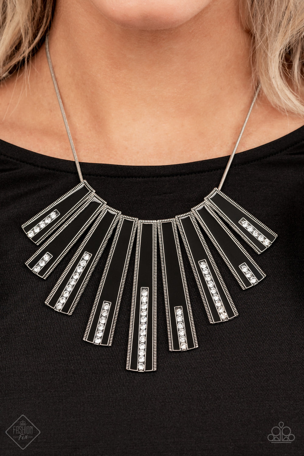 Fan-tastically Deco  Black  Necklace