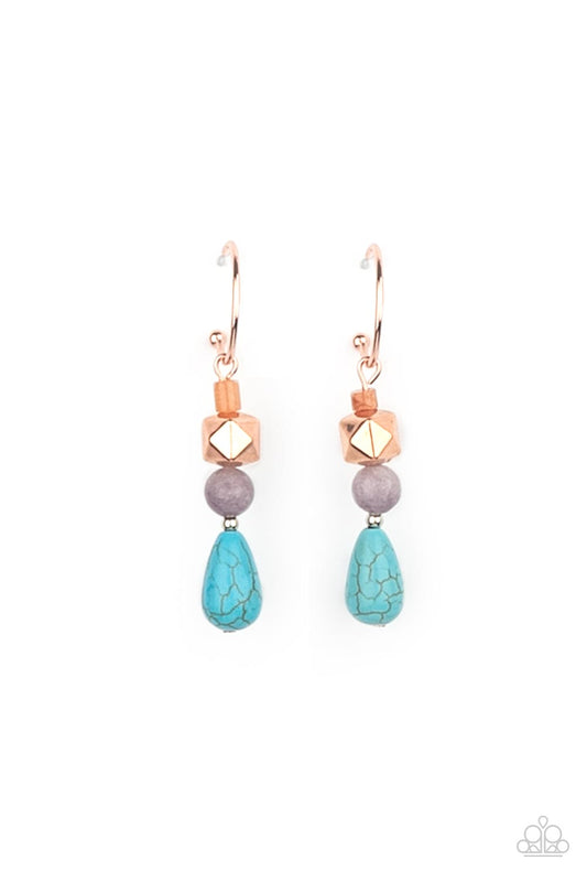 Boulevard Stroll Copper Earrings