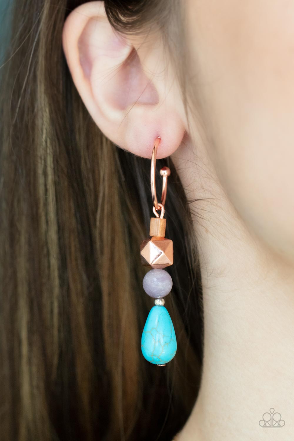 Boulevard Stroll Copper Earrings