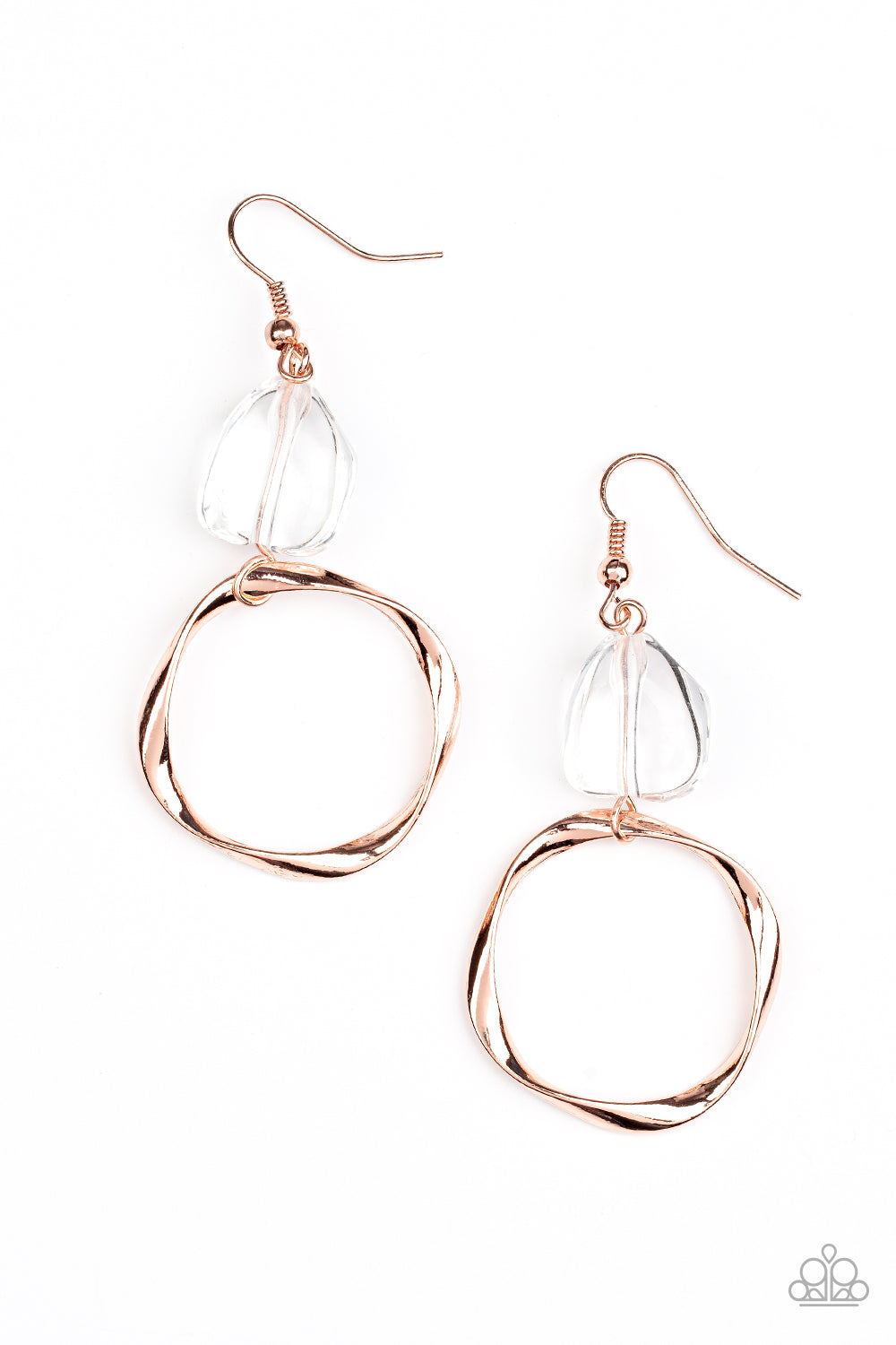 All Clear Copper Earrings