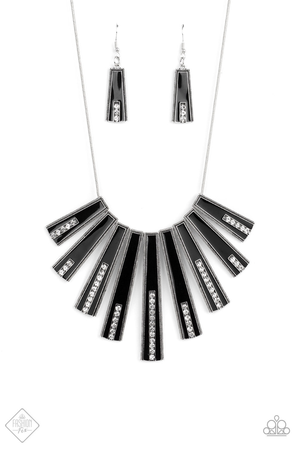 Fan-tastically Deco  Black  Necklace