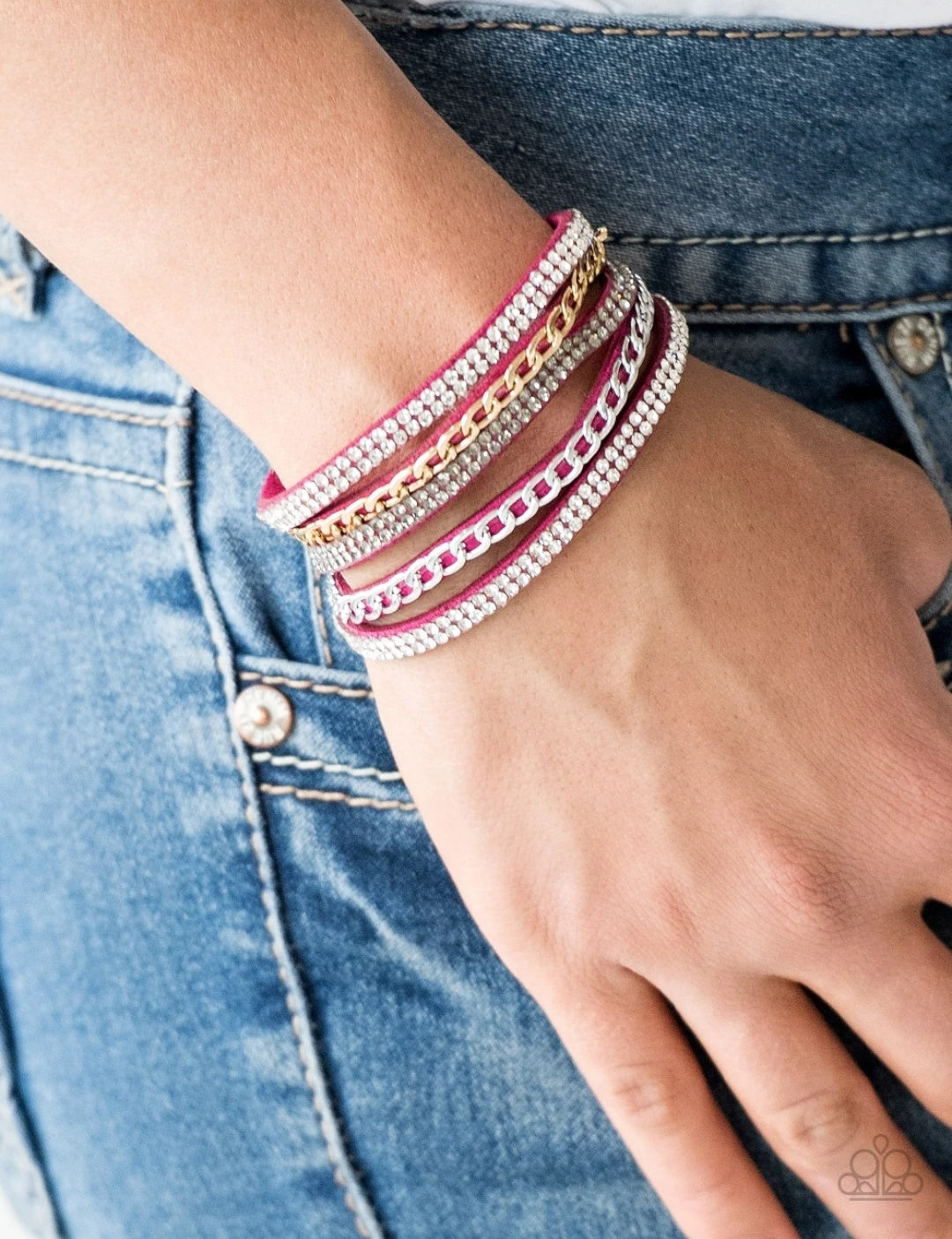 Fashion Fiend Pink Urban Bracelet