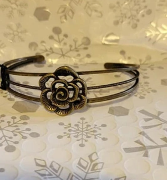 Rosy Redux Brass Bracelet