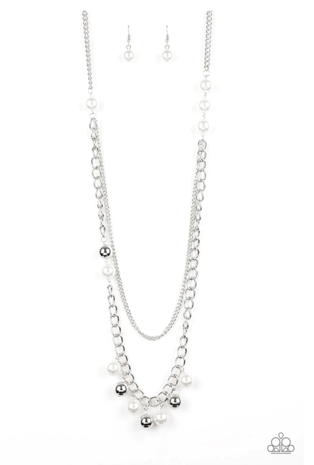 Modern Musical White Necklace