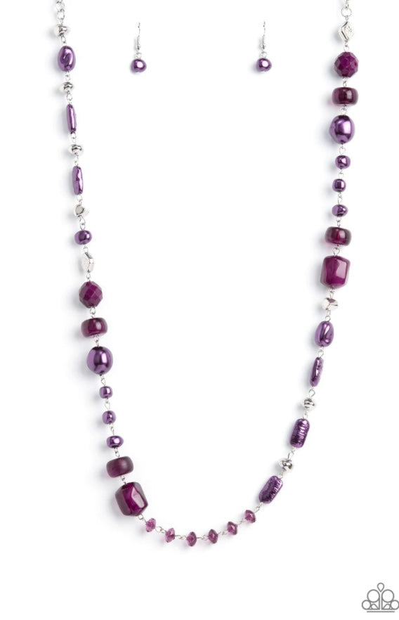 Juicy Gossip Purple Necklace