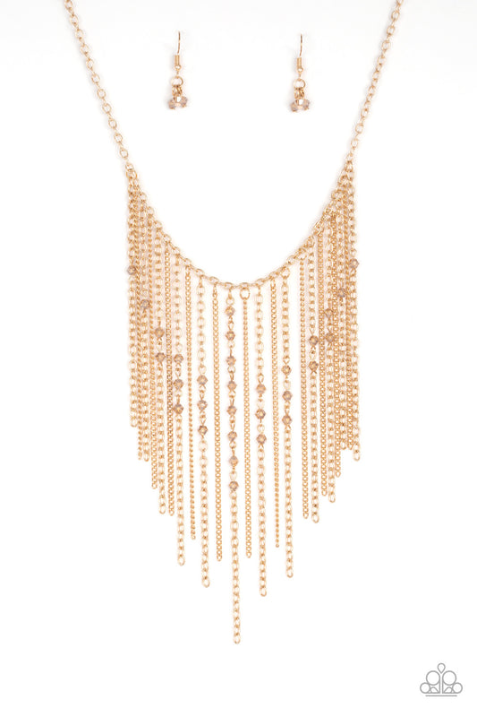 First Class Fringe Gold Necklace