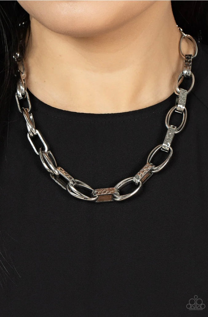 Motley In Motion Silver Necklace