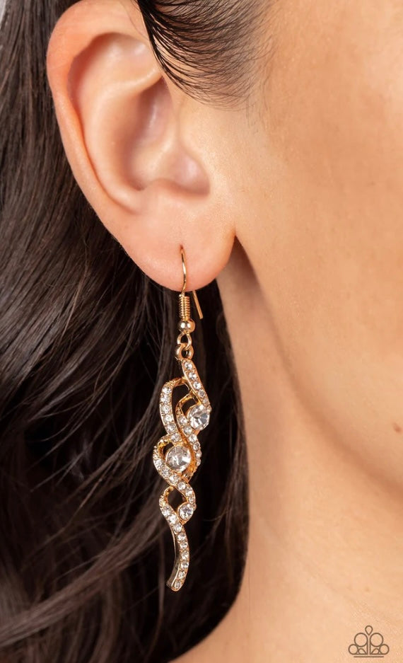 Highly Flammable Gold Earring