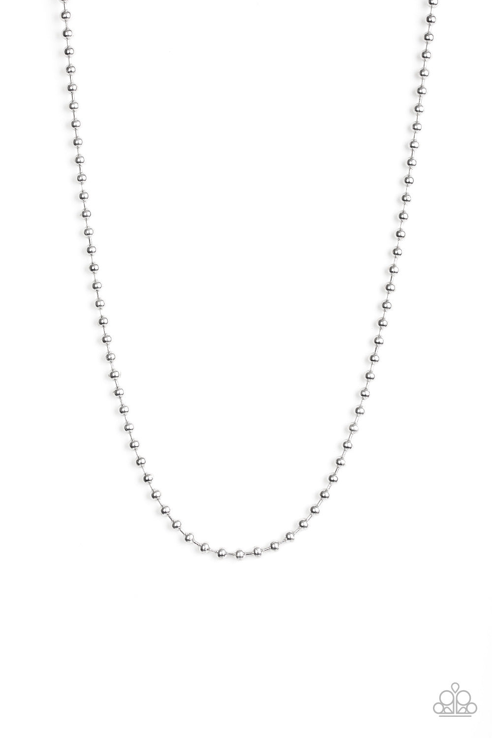 Mardi Gras Madness Silver Necklace