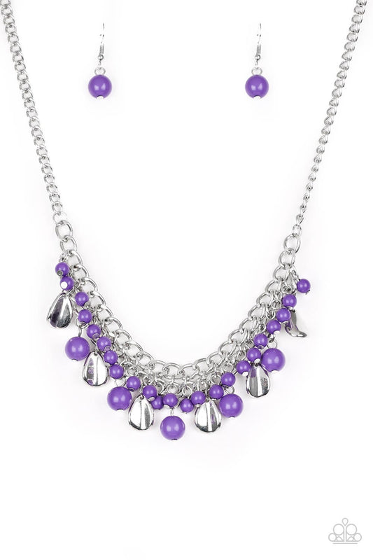 Summer Showdown Purple Necklace