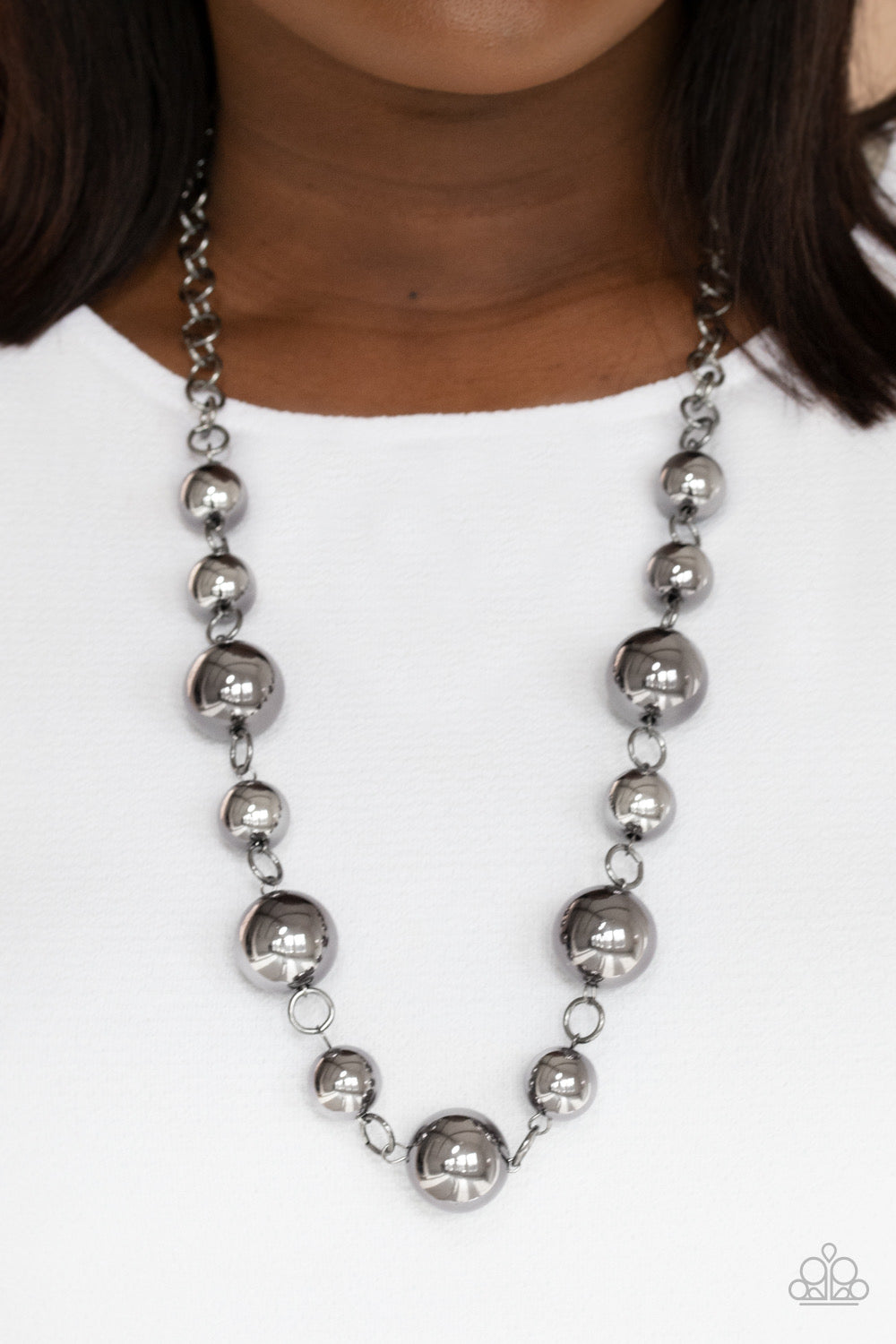 Commanding Composure Black Necklace