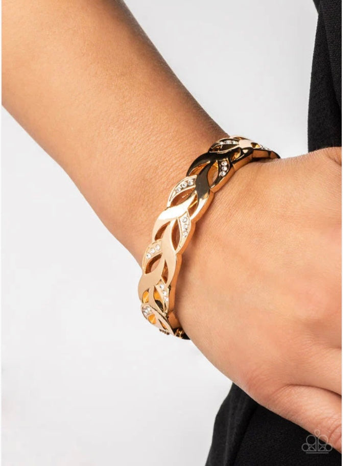 Editor in Leaf Gold Bracelet