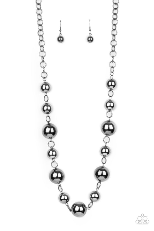 Commanding Composure Black Necklace