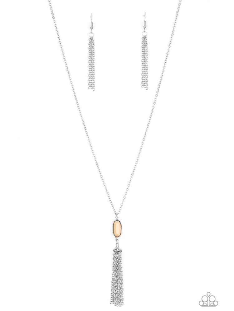 Tassel Tease Brown Necklace