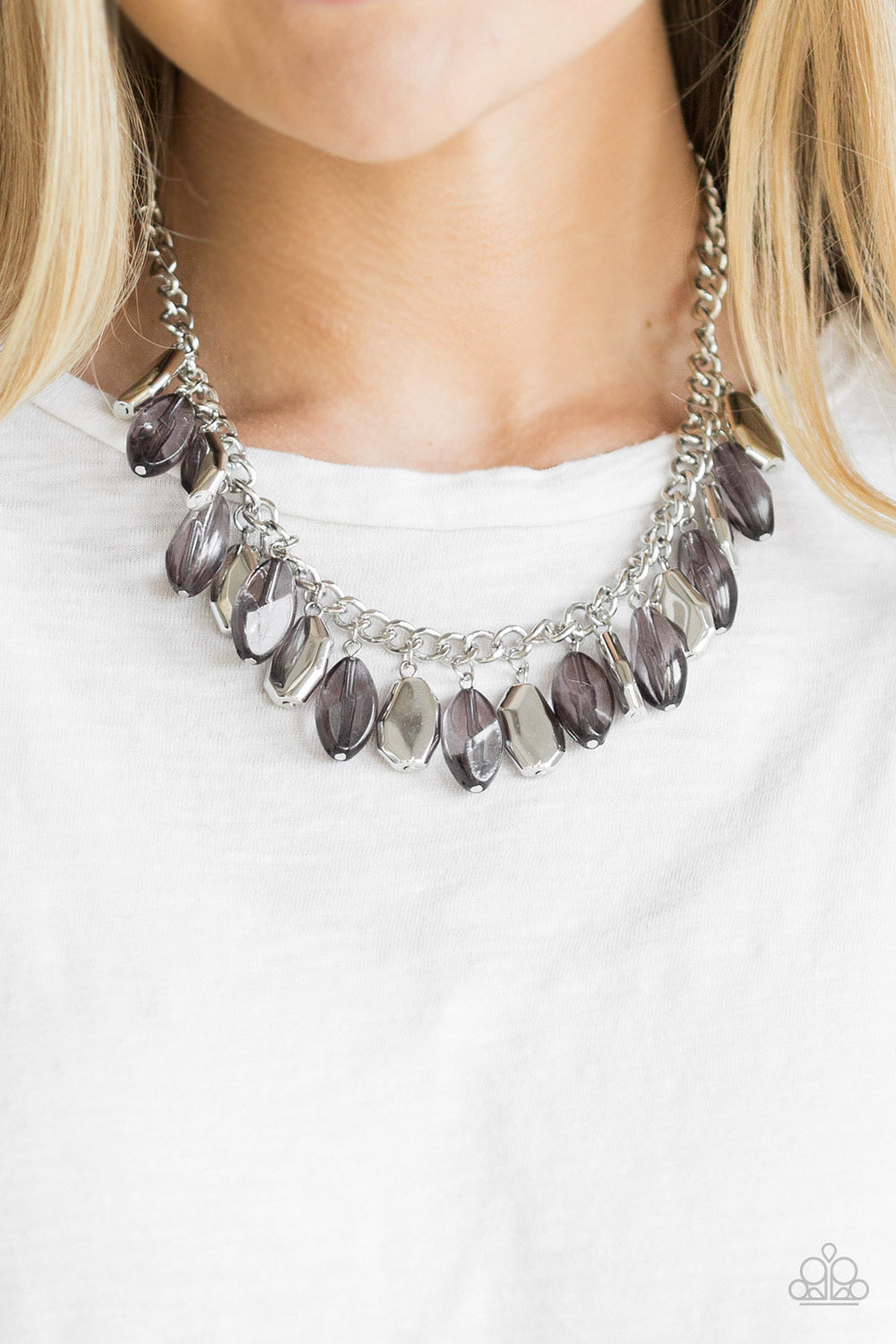 Fringe Fabulous Silver Necklace