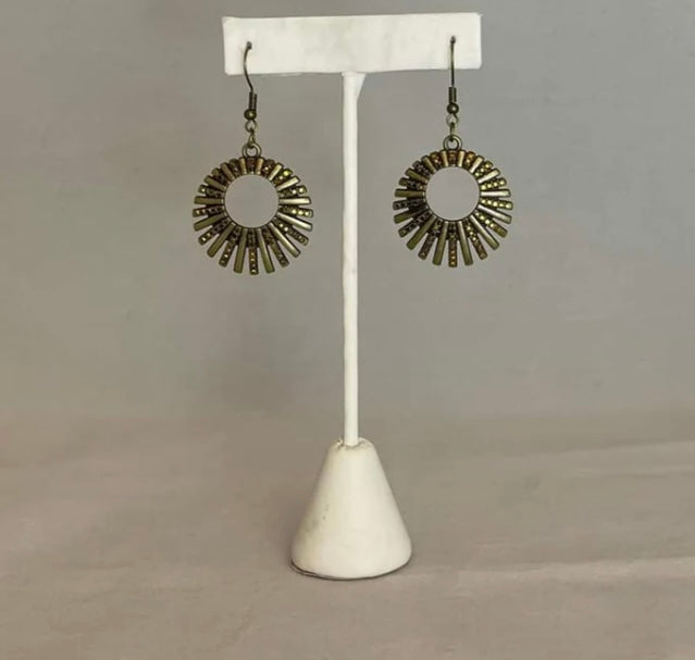 Rebel Resplendence Brass Earrings