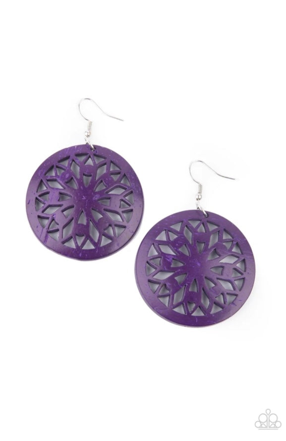 Ocean Canopy Purple Earrings