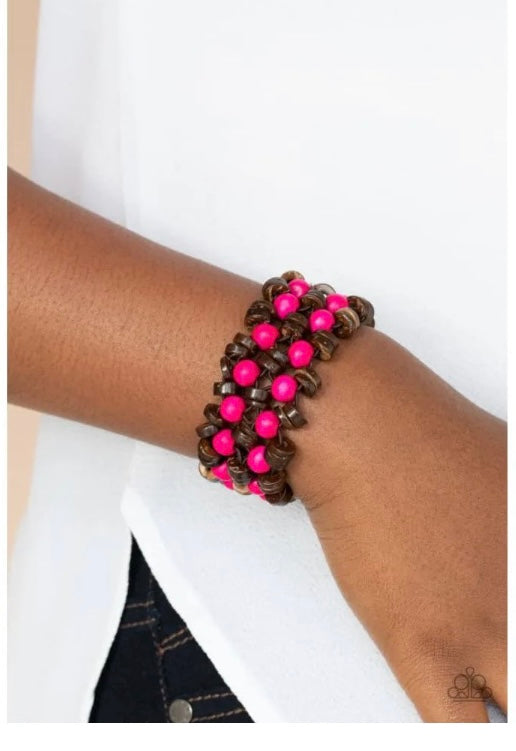 Tahiti Tourist Pink Bracelet