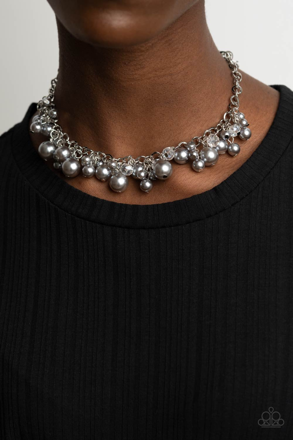 Positively PEARL-escent- Silver Necklace