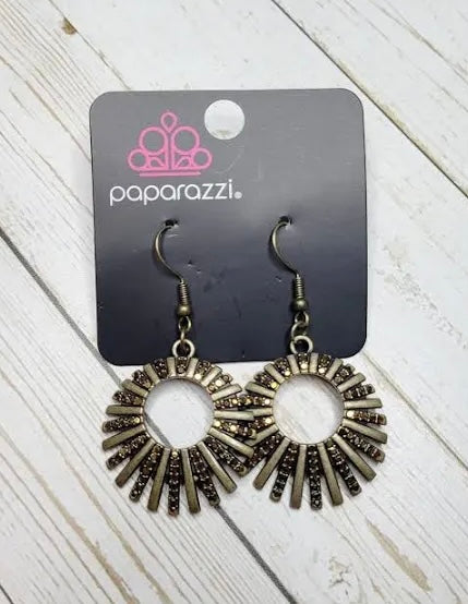 Rebel Resplendence Brass Earrings