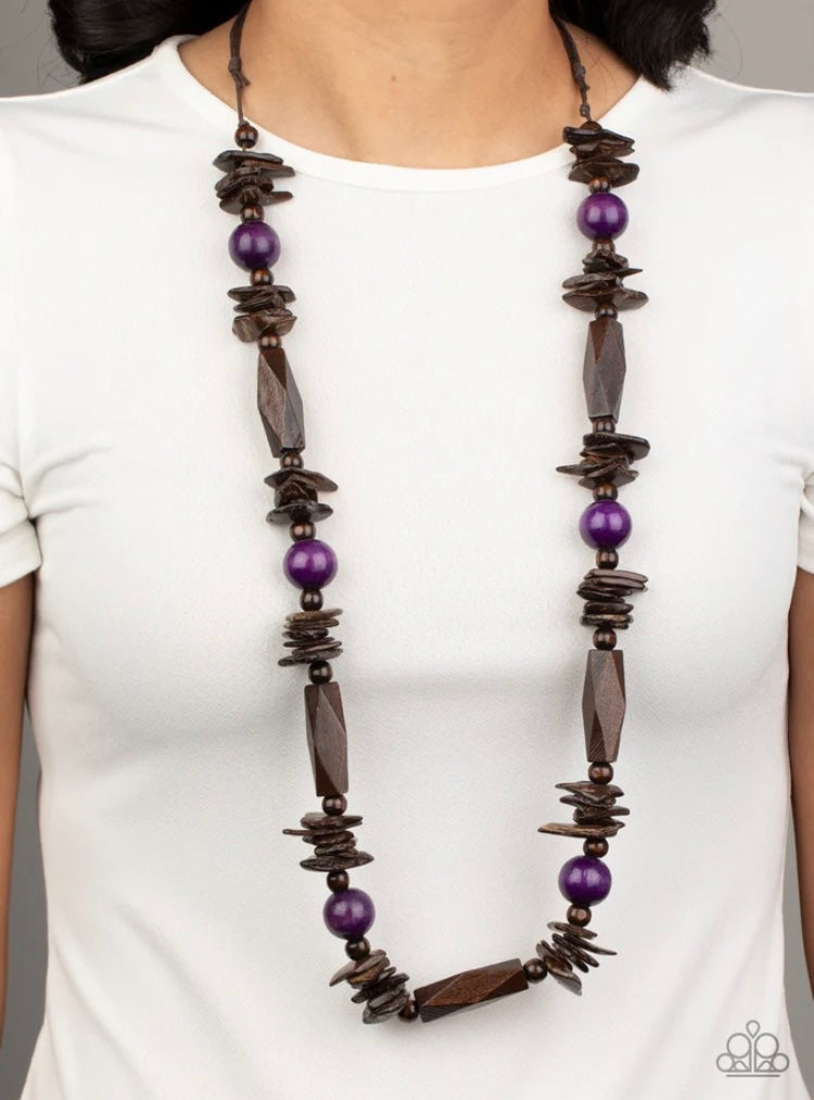 Cozumel Coast Purple Necklace