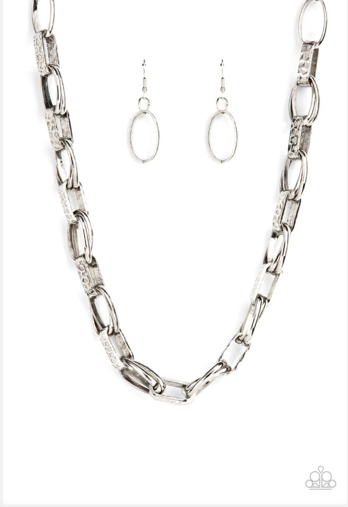 Motley In Motion Silver Necklace