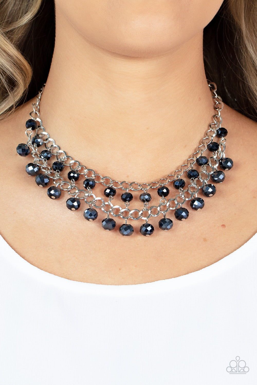 Urban Palace  Blue Necklace